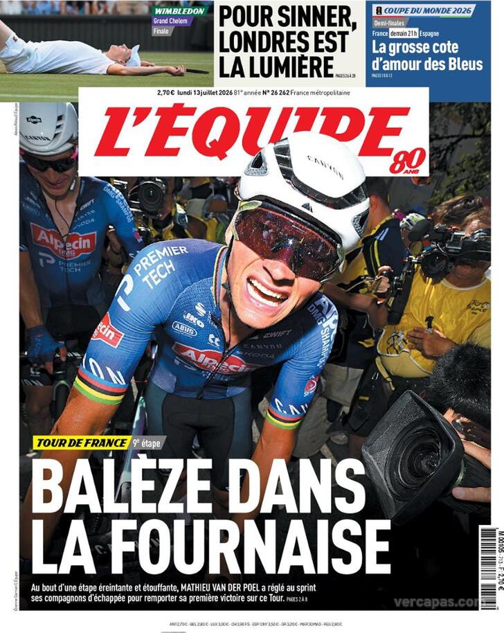 Capa L'�quipe - 2026-07-13