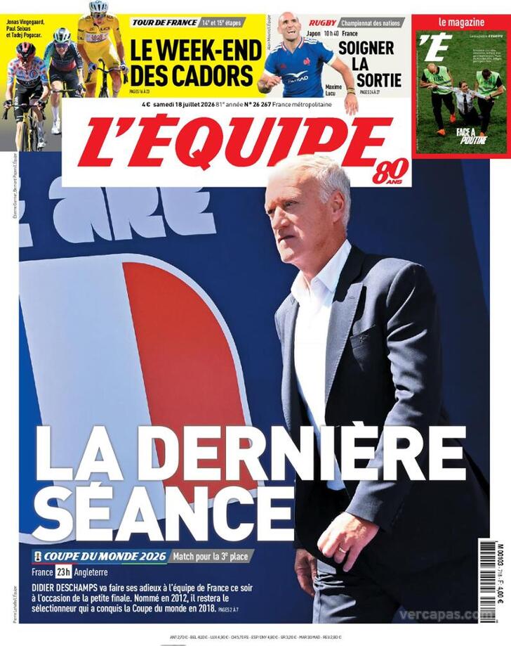 Capa L'�quipe - 2026-07-18
