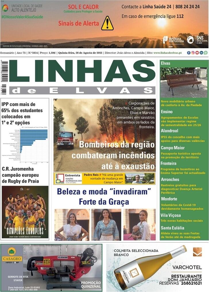 Capa Linhas de Elvas - 2025-08-28