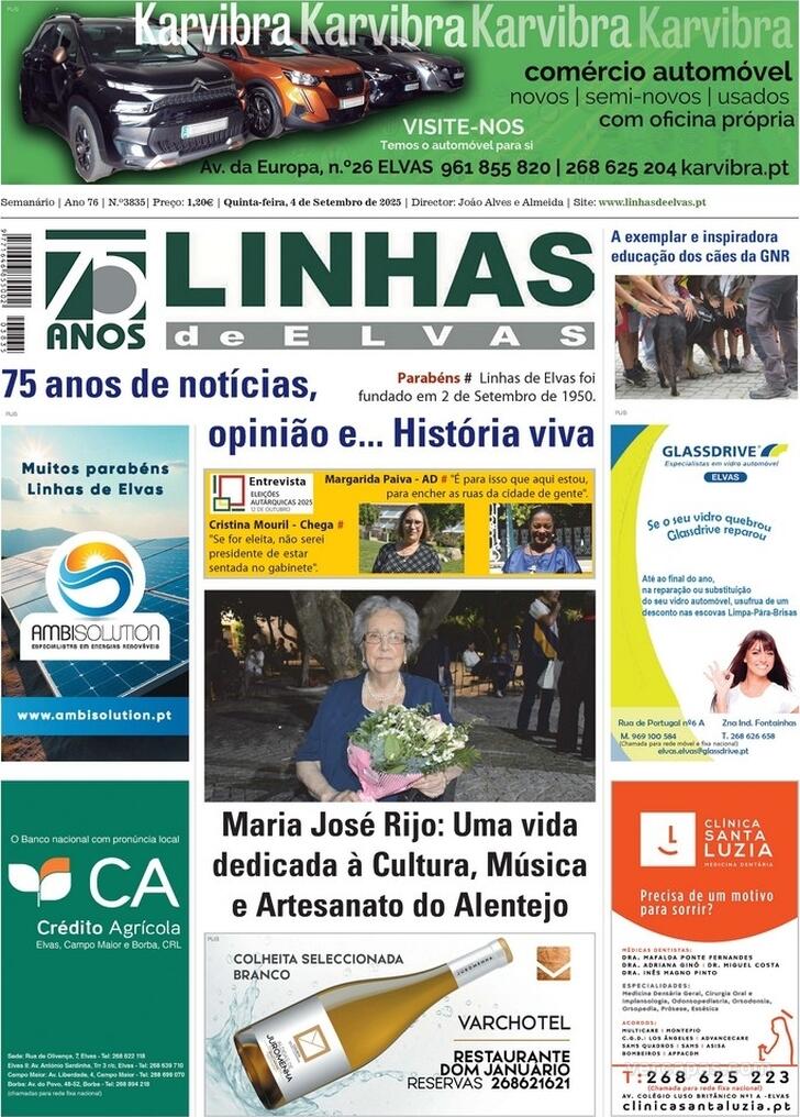 Capa Linhas de Elvas - 2025-09-04