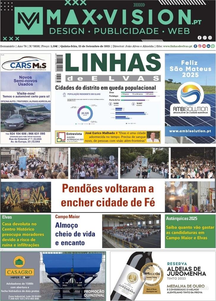Capa Linhas de Elvas - 2025-09-25