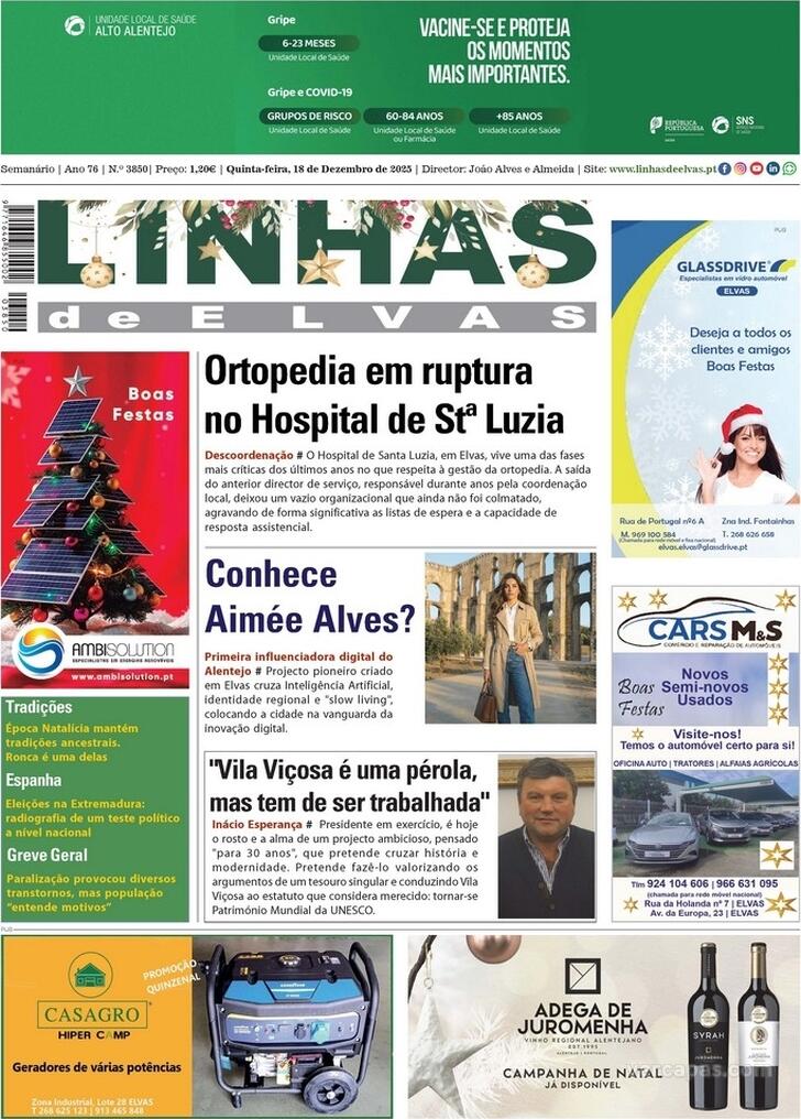 Capa Linhas de Elvas - 2025-12-18