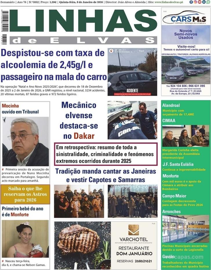 Capa Linhas de Elvas - 2026-01-08
