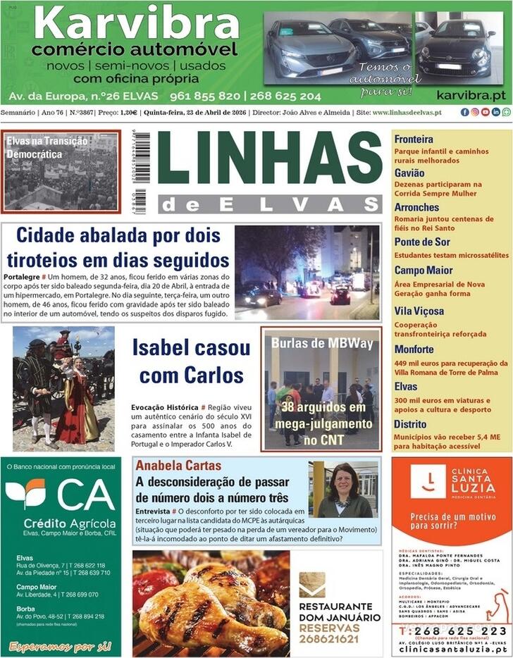 Capa Linhas de Elvas - 2026-04-23