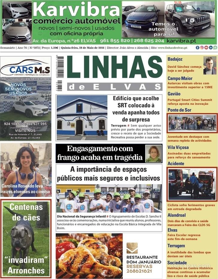 Capa Linhas de Elvas - 2026-05-28