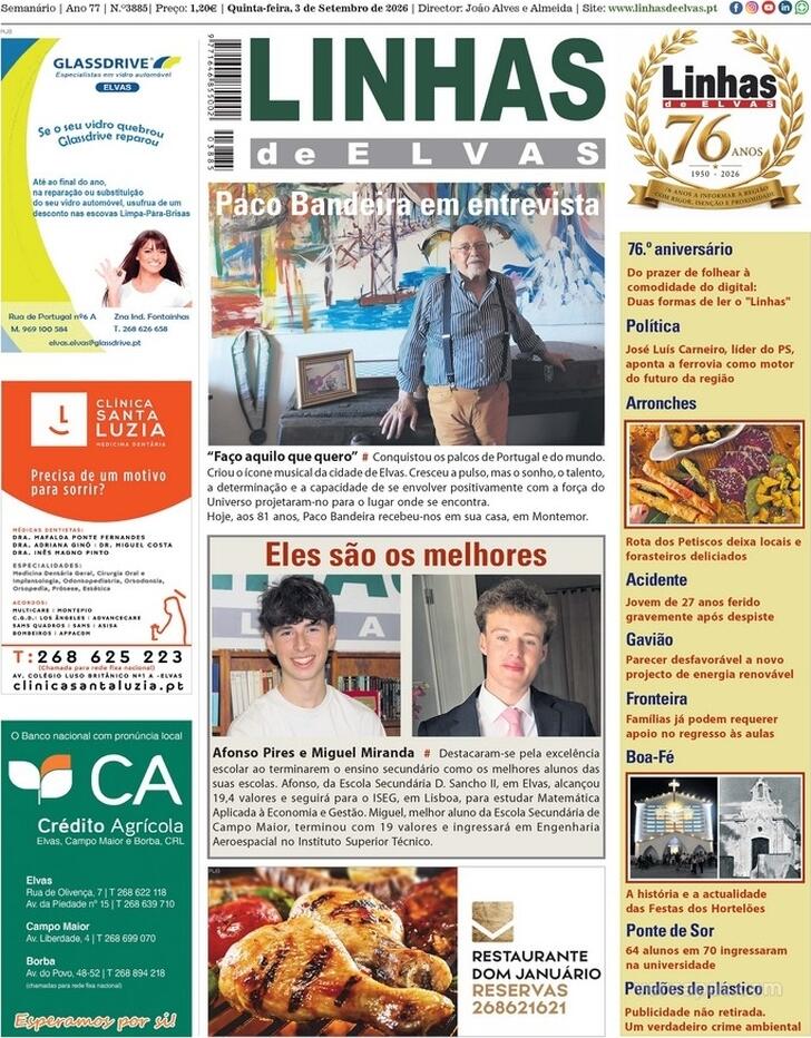 Capa Linhas de Elvas - 2026-09-03