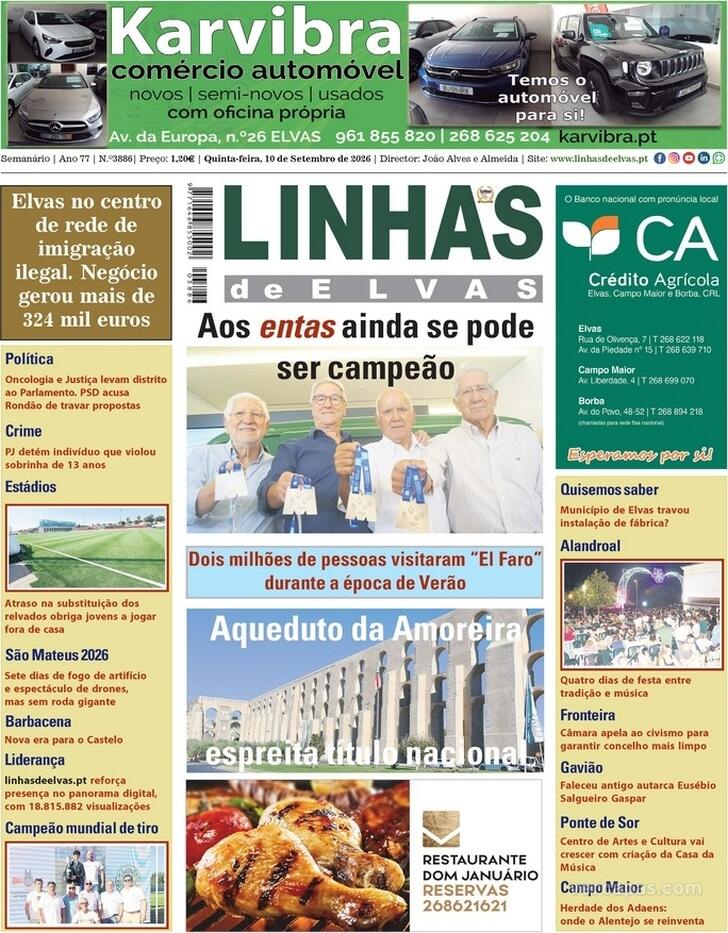 Capa Linhas de Elvas - 2026-09-10