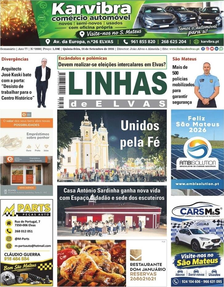 Capa Linhas de Elvas - 2026-09-24
