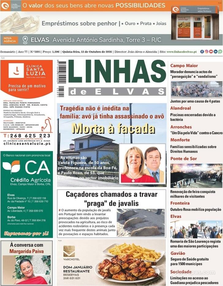 Capa Linhas de Elvas - 2026-10-15