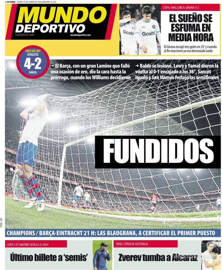 Capa Mundo Deportivo - 2024-01-25