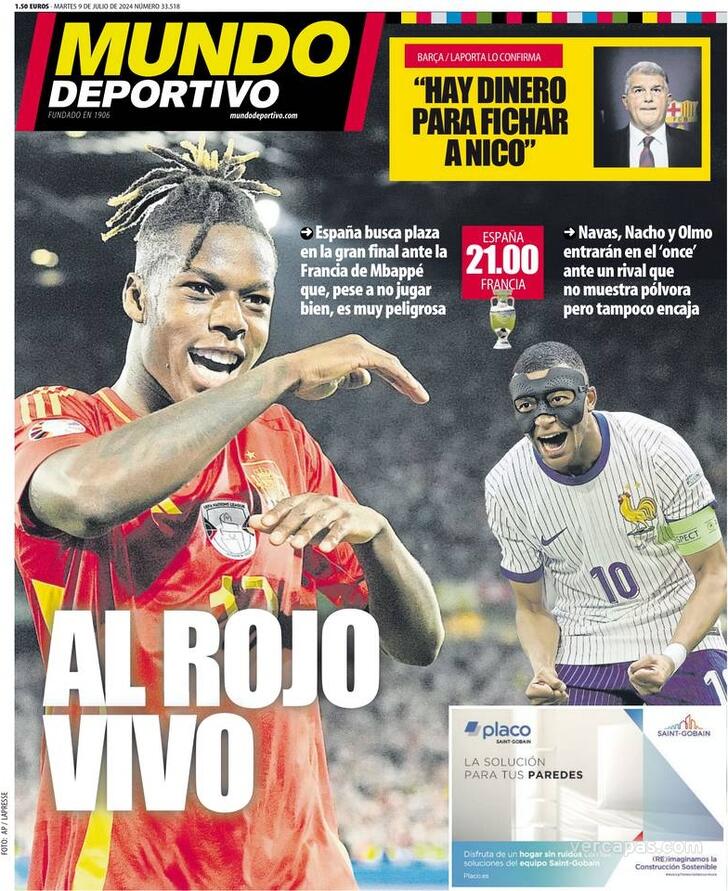 Capa Mundo Deportivo - 2024-07-09