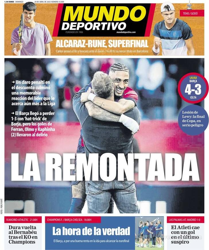Capa Mundo Deportivo - 2025-04-20