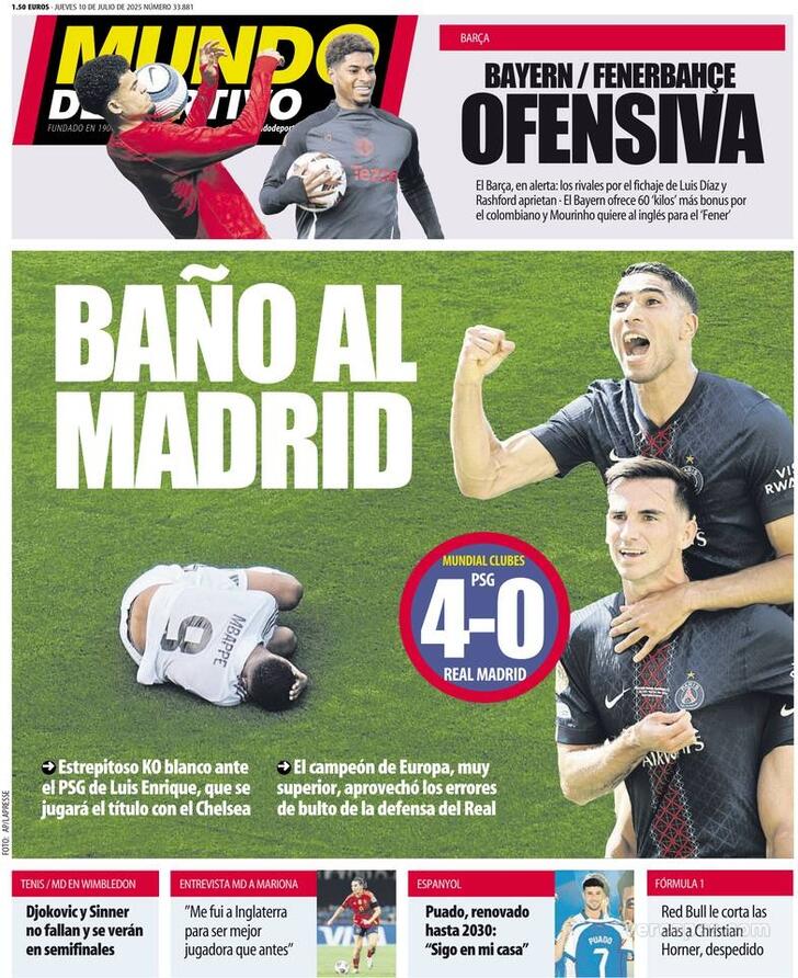 Capa Mundo Deportivo - 2025-07-10