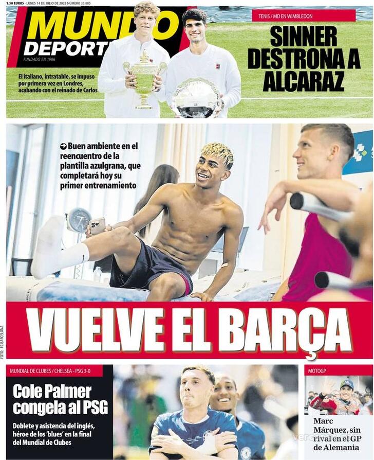 Capa Mundo Deportivo - 2025-07-14