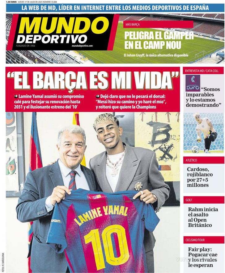 Capa Mundo Deportivo - 2025-07-17