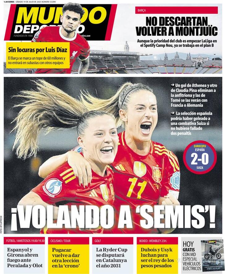 Capa Mundo Deportivo - 2025-07-19
