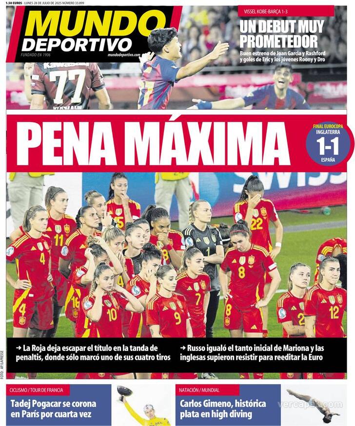 Capa Mundo Deportivo - 2025-07-28