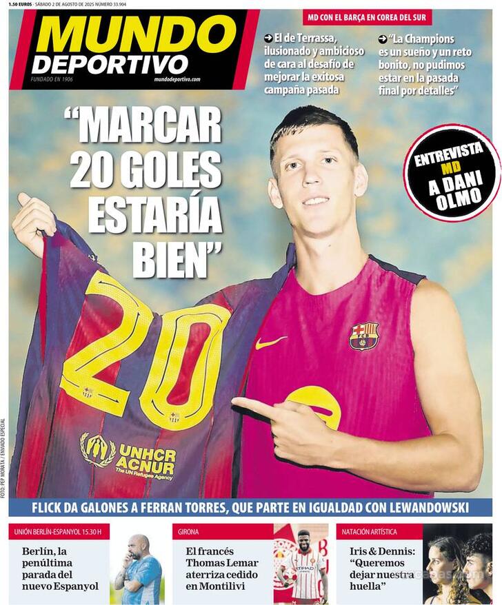 Capa Mundo Deportivo - 2025-08-02