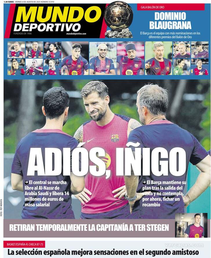 Capa Mundo Deportivo - 2025-08-08