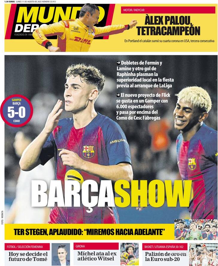 Capa Mundo Deportivo - 2025-08-11