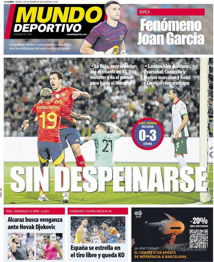Capa Mundo Deportivo - 2025-09-05