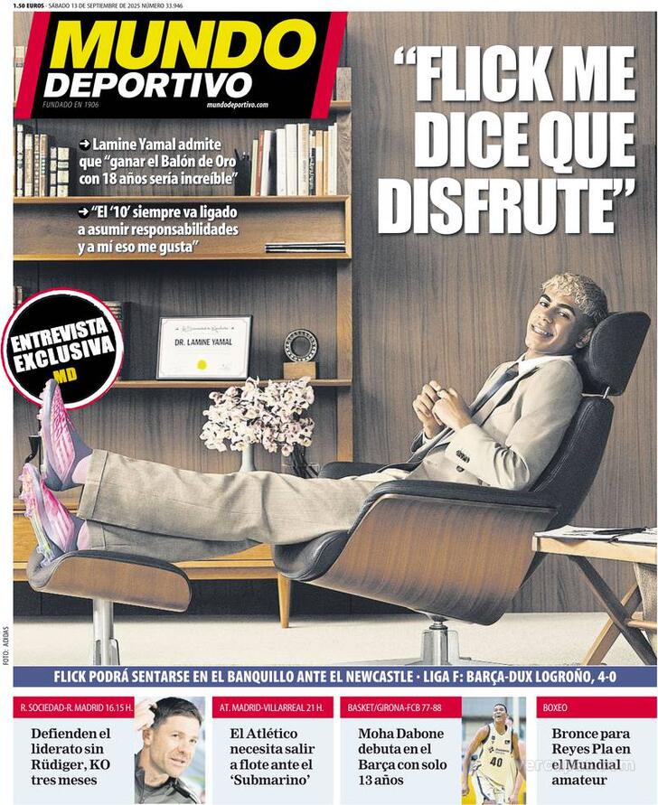 Capa Mundo Deportivo - 2025-09-13