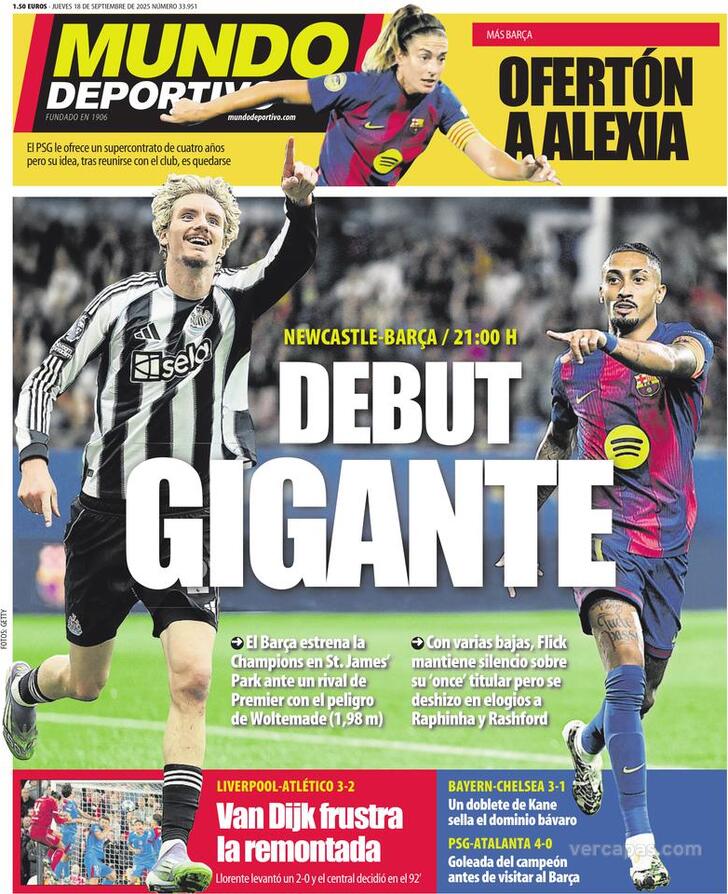 Capa Mundo Deportivo - 2025-09-17