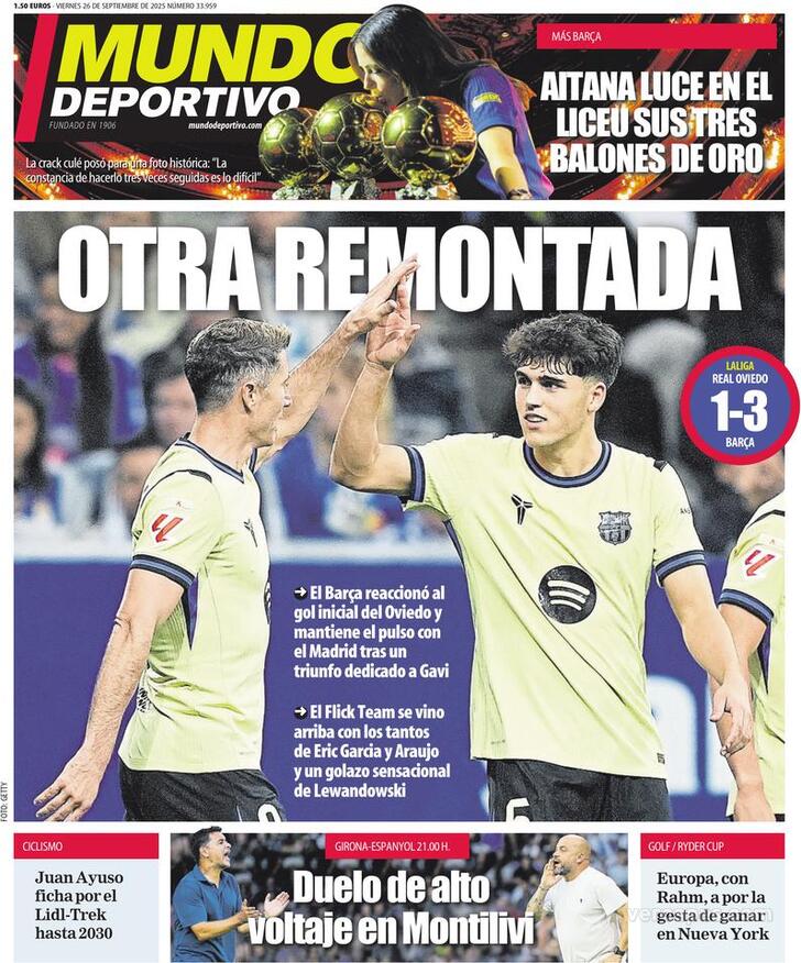 Capa Mundo Deportivo - 2025-09-26
