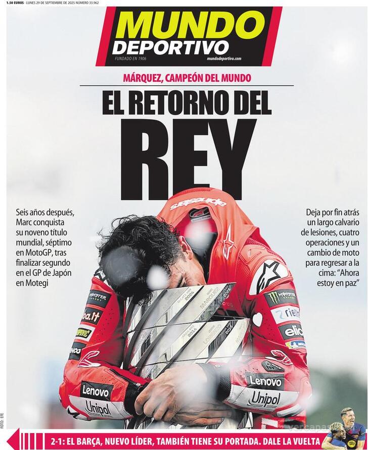 Capa Mundo Deportivo - 2025-09-29