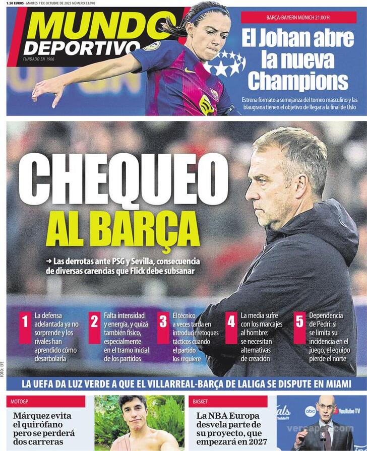 Capa Mundo Deportivo - 2025-10-07