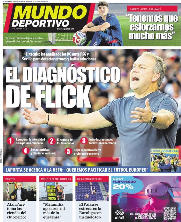 Capa Mundo Deportivo - 2025-10-10