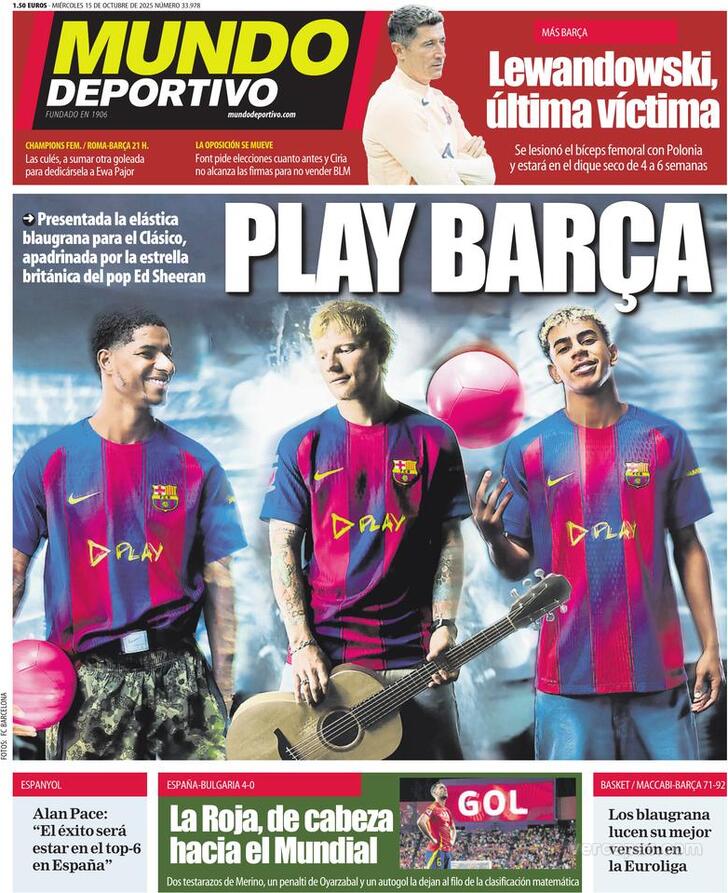 Capa Mundo Deportivo - 2025-10-15