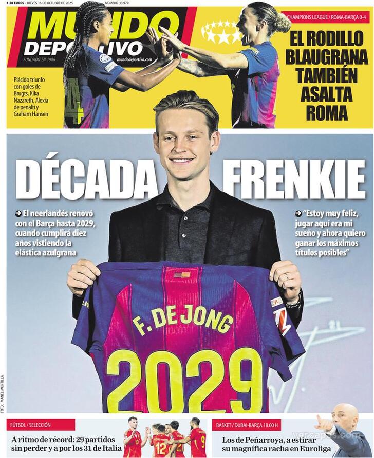 Capa Mundo Deportivo - 2025-10-16