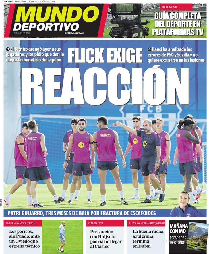 Capa Mundo Deportivo - 2025-10-17
