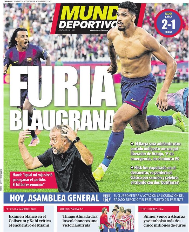 Capa Mundo Deportivo - 2025-10-19