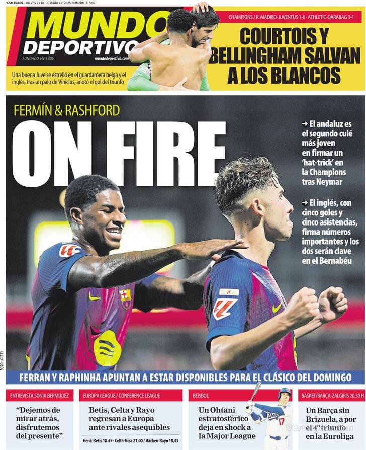 Capa Mundo Deportivo - 2025-10-23