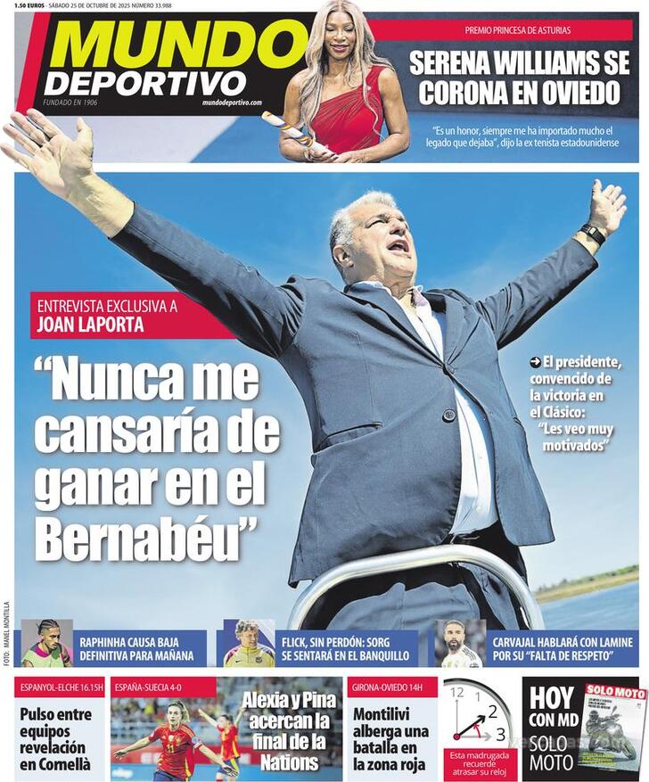Capa Mundo Deportivo - 2025-10-25