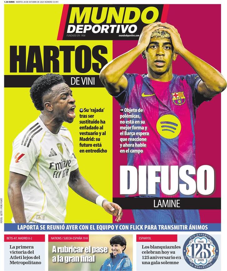 Capa Mundo Deportivo - 2025-10-28