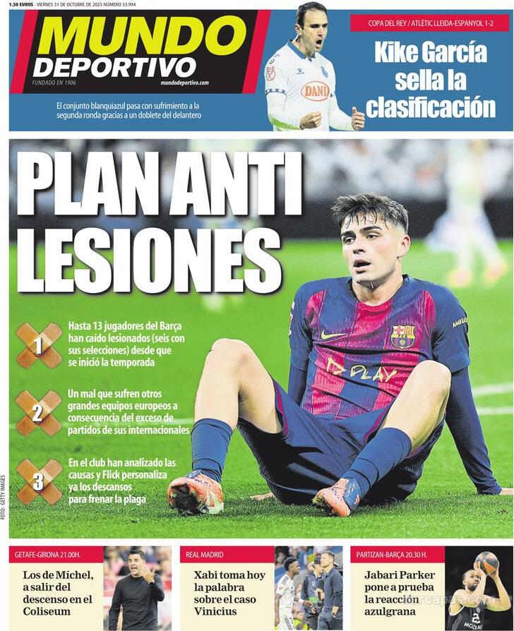 Capa Mundo Deportivo - 2025-10-31