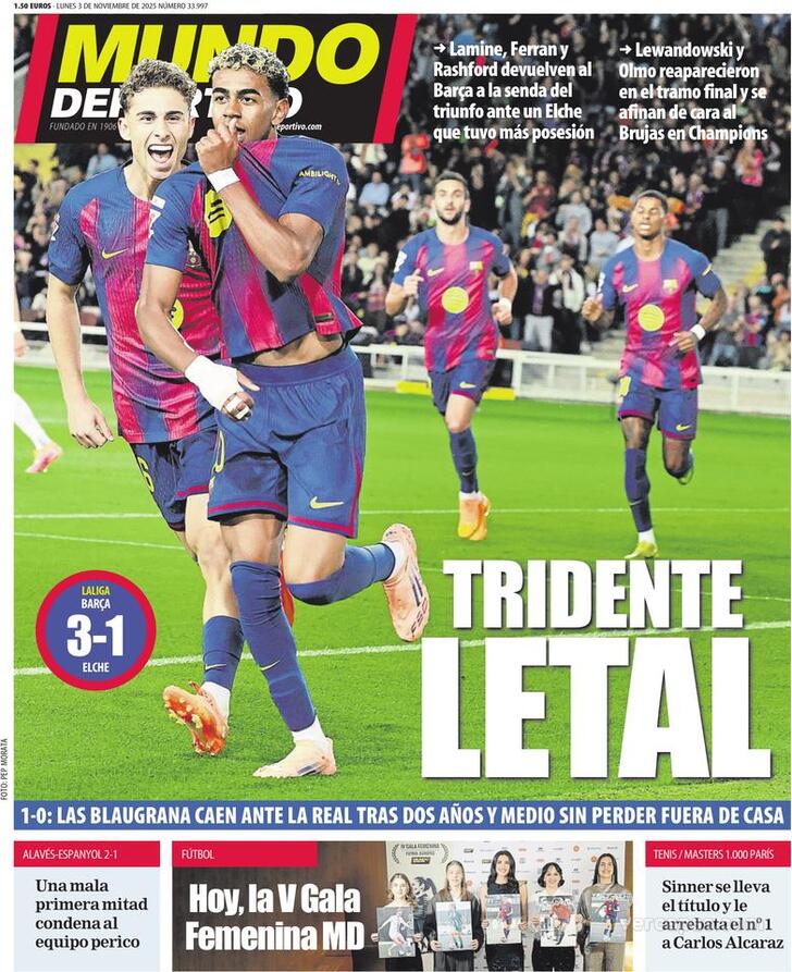 Capa Mundo Deportivo - 2025-11-03