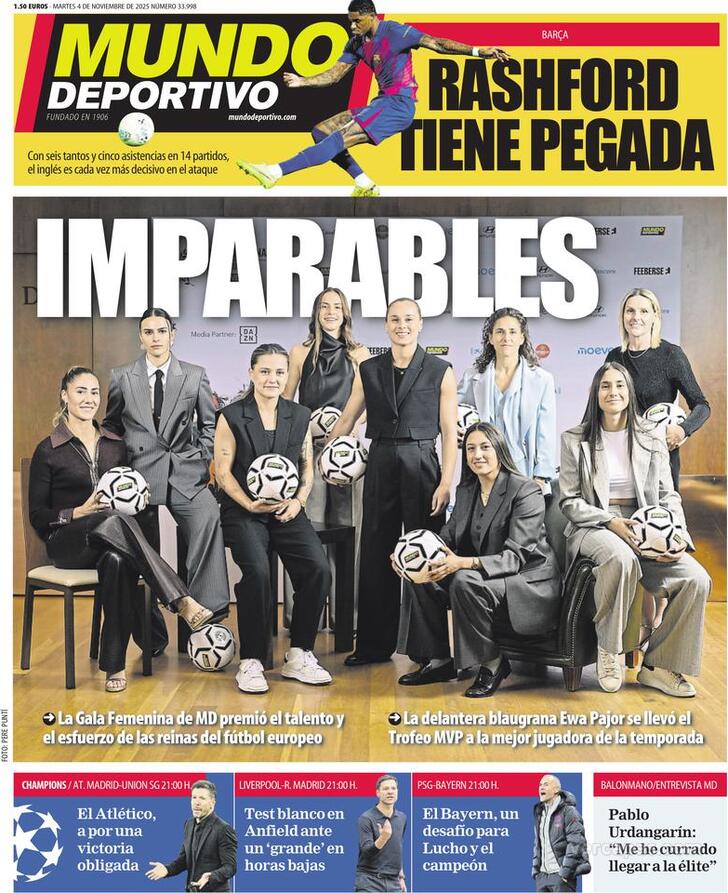 Capa Mundo Deportivo - 2025-11-04