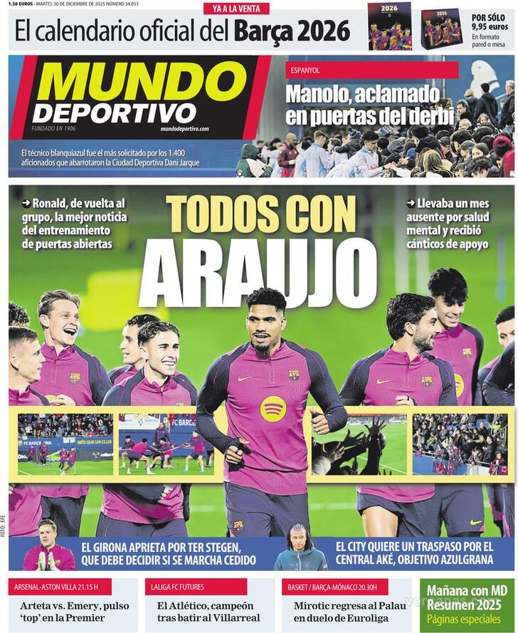 Capa Mundo Deportivo - 2025-12-30
