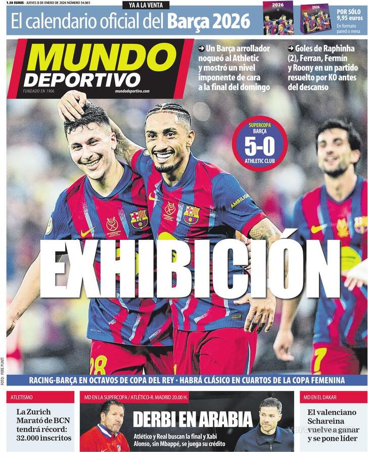 Capa Mundo Deportivo - 2026-01-08