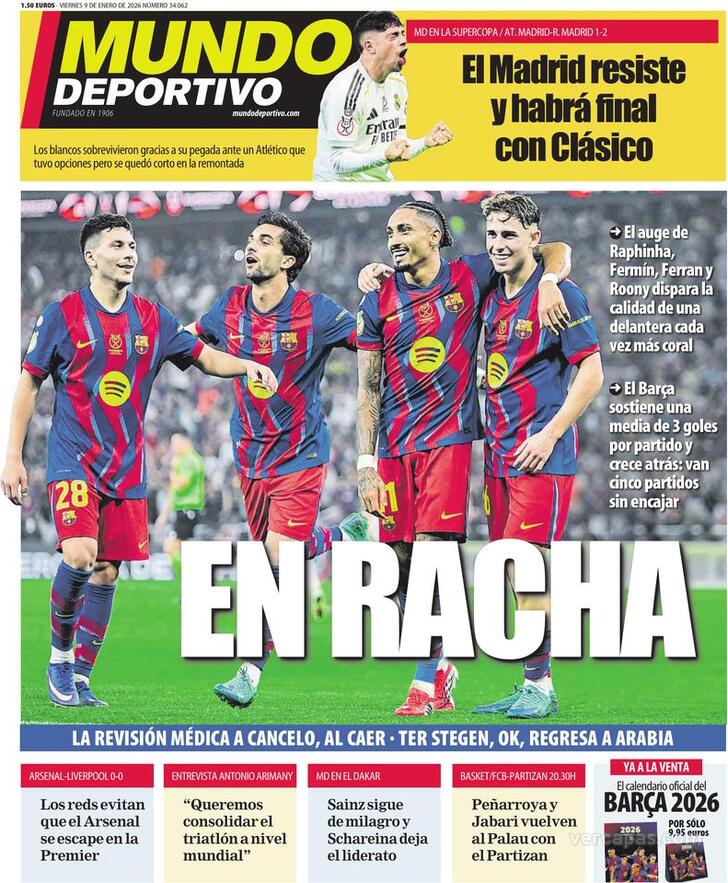 Capa Mundo Deportivo - 2026-01-09