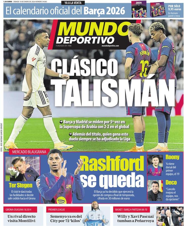 Capa Mundo Deportivo - 2026-01-10