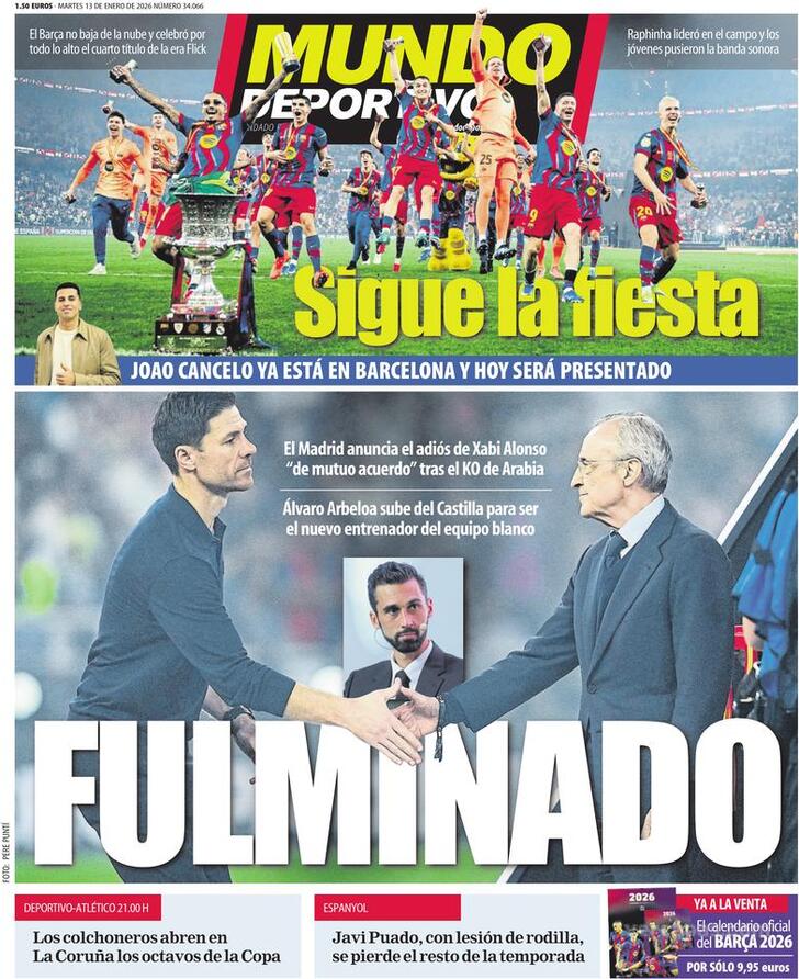 Capa Mundo Deportivo - 2026-01-13