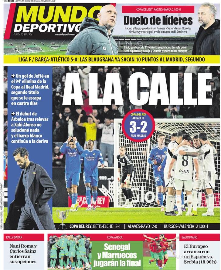 Capa Mundo Deportivo - 2026-01-15