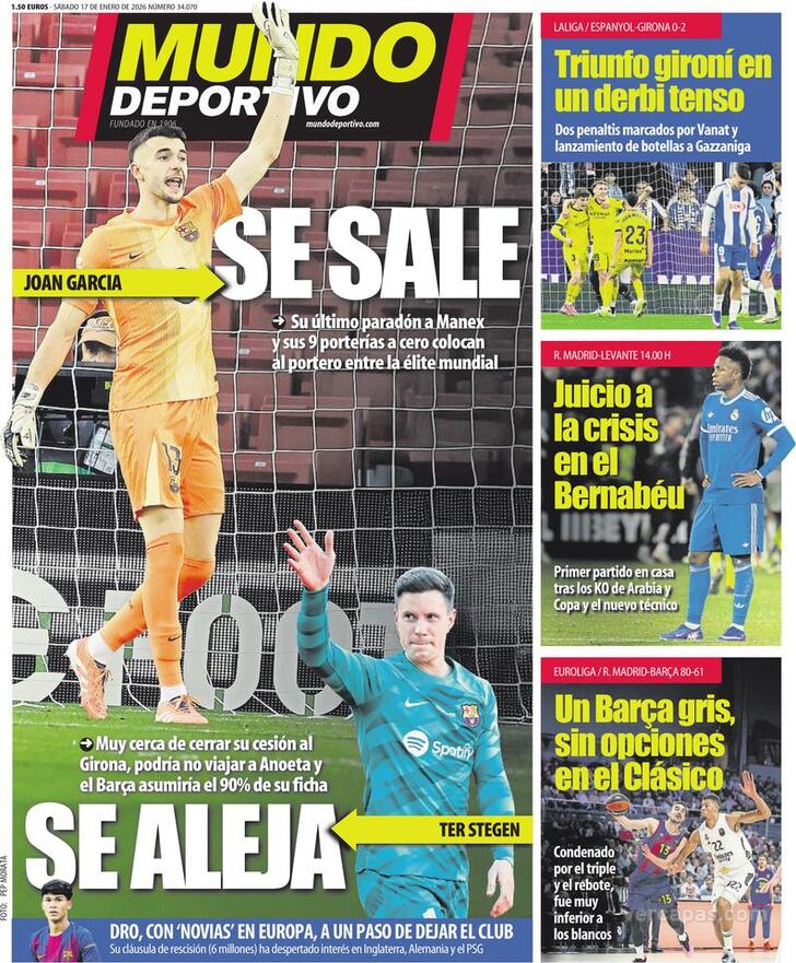 Capa Mundo Deportivo - 2026-01-17
