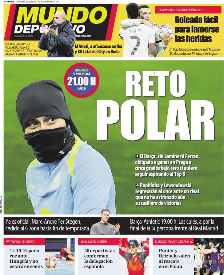 Capa Mundo Deportivo - 2026-01-21