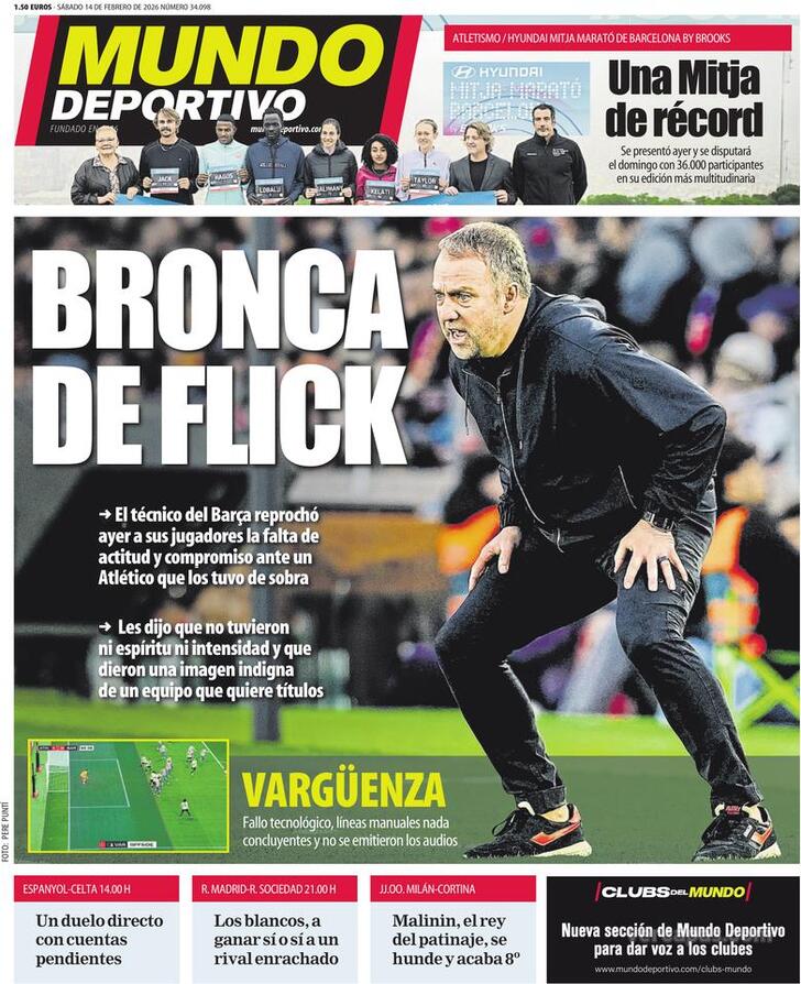 Capa Mundo Deportivo - 2026-02-14